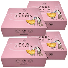 School of Cookie 台灣優格餅乾學院 me+純奶油千層派餅乾禮盒 天然奶油愛心派 22包, 220g, 4盒