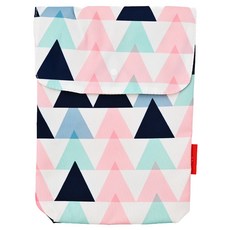 insular 茵秀麗 防潑水尿布收納袋, 小巧便攜 可放8-10片尿布, 19 x 7 x 25cm, 幾何方塊, 1個