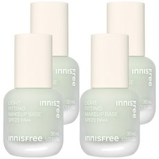 INNISFREE 輕薄透服貼飾底乳 30ml, 02 Green, 4瓶