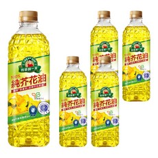 得意的一天 100%純芥花油 嚴選非基改芥花種籽榨出 油質透亮安定 適合各種烹飪方式, 1L, 5桶