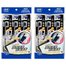 Shallop 刷樂 極薄炭深潔牙刷 SAA-T003-3, 3支, 2包