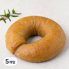 브로드카세 통밀 발효종 베이글, 120g, 1개입, 5개