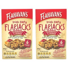 FLAHAVAN'S 蔓越莓橘子燕麥餅 6包入, 240g, 2盒
