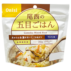 Onisi 尾西 沖泡即食飯 什錦風味, 1包, 100g