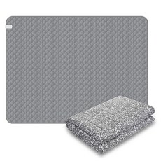 inoq 床墊套型 人體感應 EMF 碳纖維電熱毯 IA-EF9100 簡約灰, 雙人加大(145 x 195 cm)