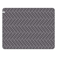 GOMPYO 超細纖維EMF碳素電熱毯 人字紋深灰色, 標準雙人(150 x 190 cm)