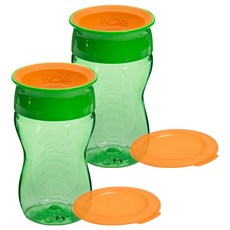 와우컵 키즈 트라이탄 컵, 그린, 2개