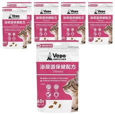 唯寶 機能潔牙餅, 60g, 6包, 泌尿保健配方