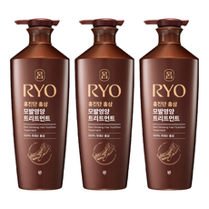RYO 呂 紅蔘頭髮滋養弱酸性護髮素 白花香, 820ml, 3瓶