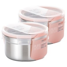 STENLOCK 史丹利 Pure圓形密封保鮮盒 6號 1100ml, 2個