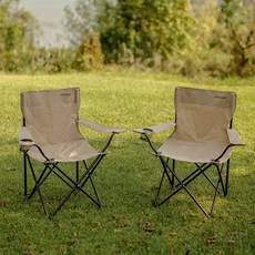 IDOOGEN Bulk 露營扶手椅 + 收納袋, 棕褐色, 2套