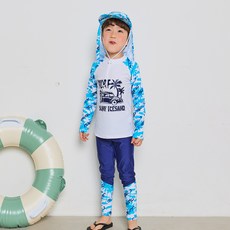 ICE SAND 男童兒童防磨泳衣三件組 BR-91022