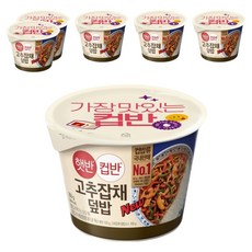 HETBAHNCUPBAHN 碗裝辣椒雜菜蓋飯, 6入, 250g