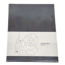 eguchitoys 動物拼圖 木質立體拼圖 獅子, 21x24x2.4cm, 1盒