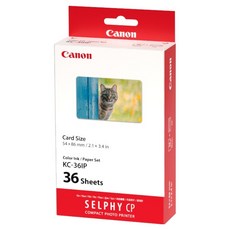 Canon 佳能 SELPHY 相片紙 一般用紙 KC-36IP, 2X3, 36個