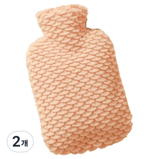 Soul Rich 可愛保溫熱水袋 美人魚粉紅色 500ml, 2個