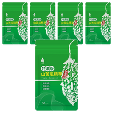 Tsuie 日濢 特濃版山苦瓜精萃 30顆，花蓮4號山苦瓜，窈窕有型、幫助消化、調整體質, 560mg, 5包