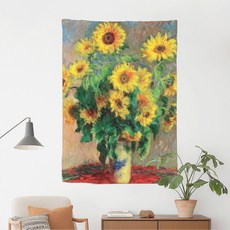 상상후 명화 패브릭포스터, 모네 해바라기가있는정물