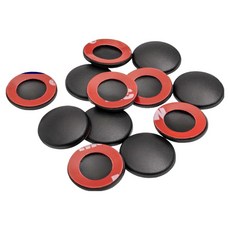 벤딕트 녹 부식 방지 실내 도어 스크류 커버 그랑 콜레오스 12p, 블랙, 1개