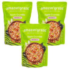 어메이징 그레이즈 애플 크럼블 그래놀라 시리얼, 250g, 3개