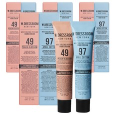 W.DRESSROOM 香氛護手霜組 49號 蜜桃茉莉香 50ml*1+97號 四月柔棉香 50ml*1, 4組