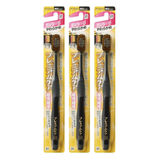 EBiSU 惠百施 6列寬頭牙刷 顏色隨機, 1入, 3支