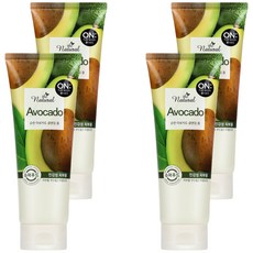 온더바디 더 내추럴 아보카도 순한 클렌징 폼, 200g, 4개