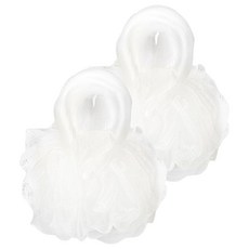 KEYTOSS 詰朵斯 自然無染 專利纖維沐浴球, 圓圓 白色, 2個, 1入