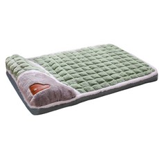 毛皇上 加厚枕頭睡床 XL 綠色 狗床 貓窩, 1個