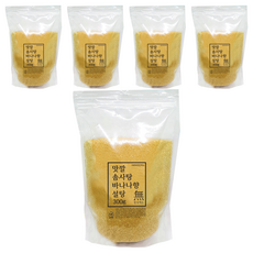 맛깔 바나나향 솜사탕 설탕 30인분, 300g, 5개
