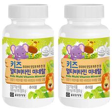 鍾根堂 兒童綜合維生素 Kids Multi Vitamin Mineral 總90g, 60顆, 90g, 2罐