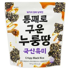 整塊烘烤黑米鍋巴, 1包, 100g