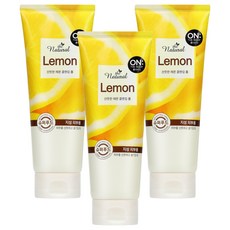 온더바디 더 내추럴 레몬 산뜻한 클렌징 폼, 200g, 3개