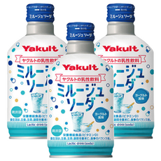 Yakult 養樂多 優格碳酸飲料 日本原裝進口 添加維生素D 微碳酸氣泡清涼爽口, 300ml, 3瓶