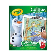 Crayola 繪兒樂 奇幻貼紙著色本, 冰雪奇緣2, 1本