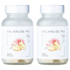 BODY GOALS 純淨海藻鈣鎂+D, 2個, 60顆