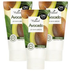온더바디 더 내추럴 아보카도 순한 클렌징 폼, 120g, 3개