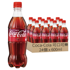 Coca-Cola 可口可樂 櫻桃口味可樂, 600ml, 24個