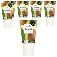 온더바디 더 내추럴 아보카도 순한 클렌징 폼, 120g, 6개