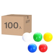 Ahatoy 寶寶金剛球池球 100入, 1套, 藍色 + 紅色 + 黃色 + 綠色 + 白色