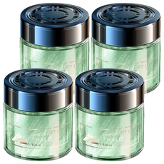 小麥購物 車用星空香膏 附固定黏膠 S366 221g, 4罐, 梔子花