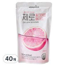 아로마빌커피 제로 핑크 레몬 에이드, 190ml, 40개