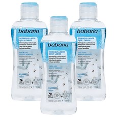 babaria 眼唇卸妝液 100ml - 溫和卸妝、深層清潔、敏感肌適用, 3瓶