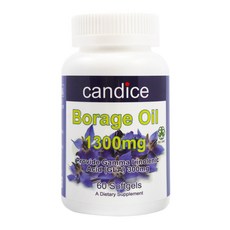 candice 康迪斯 天然琉璃苣油膠囊 女性保健食品, 1罐, 60顆