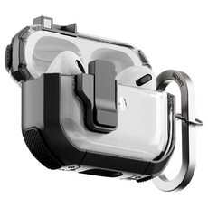 누아트 컬러엣지 분실방지 잠금기능 마그네틱 락 범퍼케이스, 에어팟 프로 3, 블랙, 1개