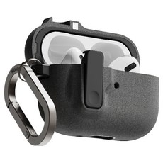 NUART 防丟失鎖定功能磁吸沙灘鎖防撞保護殼, AirPods Pro 3, 灰色, 1個