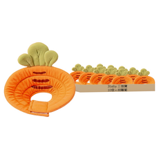 3baby 三個寶 寵物伊麗莎白透氣防咬頸圈 10個 透氣舒適 防抓咬, 胡蘿蔔, L