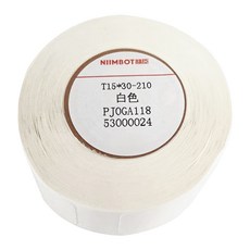 NIIMBOT 精臣 標籤機專用防水純白 8m 15 x 30 mm 210張 耐用標籤紙, 1捲