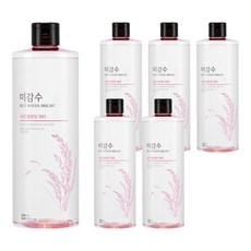 THE FACE SHOP 菲詩小舖 米感水亮溫和卸妝水, 500ml, 6瓶