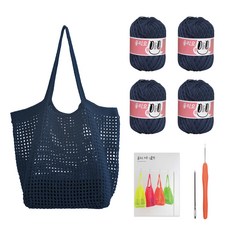 Yana Olio 沙灘網針織 DIY 包, 1套, 736 復古藍
